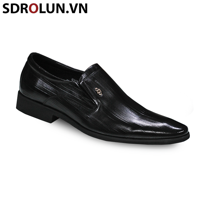 Giày lười công sở SDrolun màu đen bò mới nhất 2023 Mã:GL303036D2