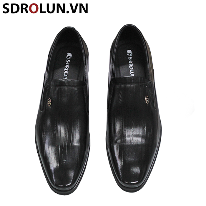 Giày lười công sở SDrolun màu đen bò mới nhất 2023 Mã:GL303036D6