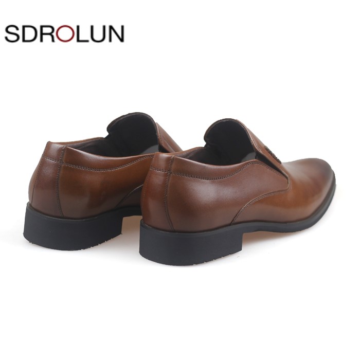 Giày lười da bò SDROLUN nhập khẩu N21815H50 nâu3