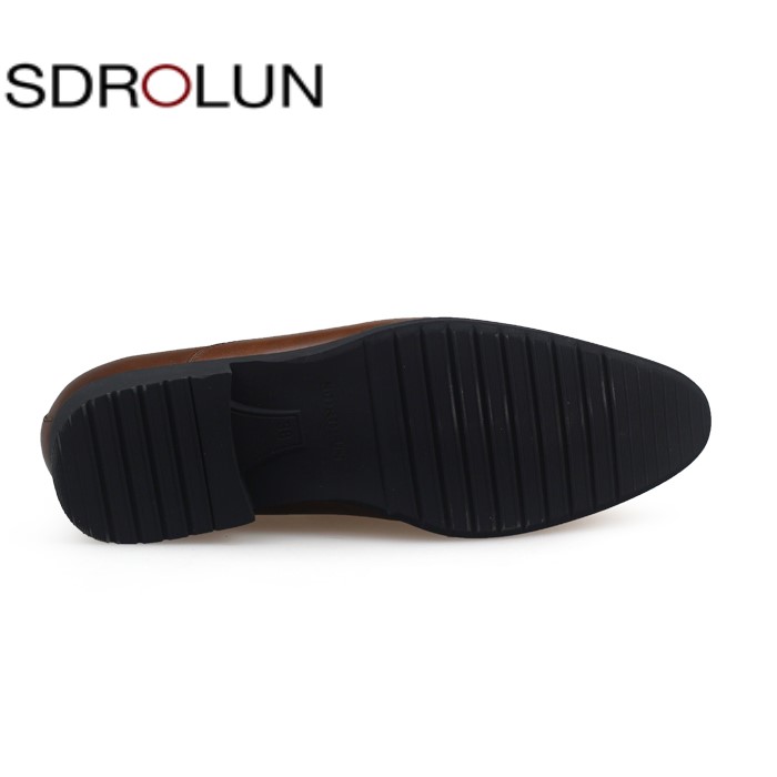 Giày lười da bò SDROLUN nhập khẩu N21815H50 nâu4