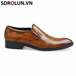 Giày lười công sở thương hiệu Sdrolun Màu Nâu Mã:GL208N